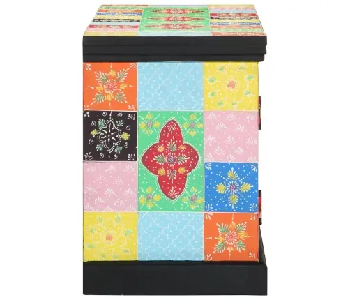 Tv Galdiņš Daudzkrāsains 100X35X50 Cm No Cieta Mango Koka Vidaxl Tv Galdiņš Daudzkrāsains 100X35X50 Cm No Cieta Mango Koka Vidaxl