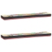 Sienas Plaukti 2 Gabali 100X20X6 Cm Cietais Mangols Vidaxl