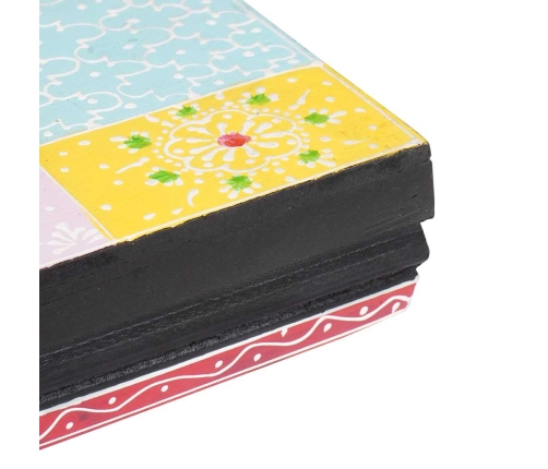 Sienas Plauktu Komplekts 100X20X6 Cm Cieta Koka Mango Vidaxl