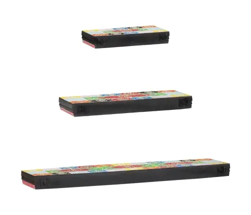 Seinalaudade Panused 3 Pcs Mitmevärviline 100 X 20 X 6 Cm