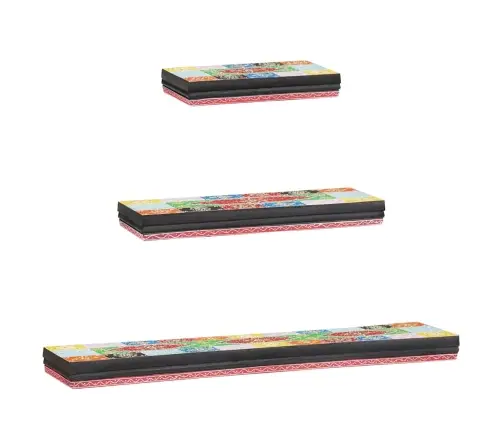 Seinalaudade Panused 3 Pcs Mitmevärviline 100 X 20 X 6 Cm