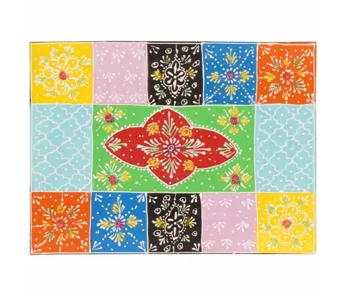 Öölambi Kapp Sahtliga Mitmevärviline 40 X 30 X 28 Cm Mangopuit