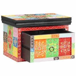Nakts Skapītis Ar Atvilktni 2 Pcs Daudzkrāsains 40 X 30 X 28 Cm Vidaxl