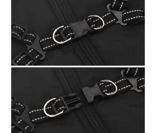 Šunų Kailis Su Diržais, Atsparus Vandeniui, Juodas, L52