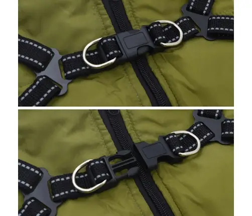 Šunų Kailis Su Diržais, Atsparus Vandeniui, Žalias, L24