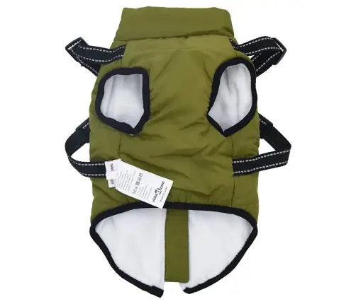 Suņu Mētelis Ar Iejūgu Ūdensnecaurlaidīgu Atstarojošu L28 Vidaxl