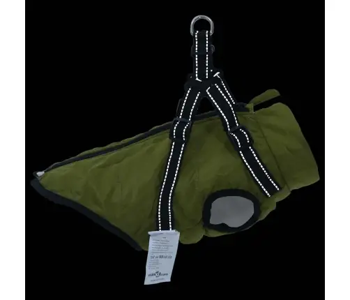 Suņu Mētelis Ar Iejūgu Ūdensnecaurlaidīgu Atstarojošu L28 Vidaxl