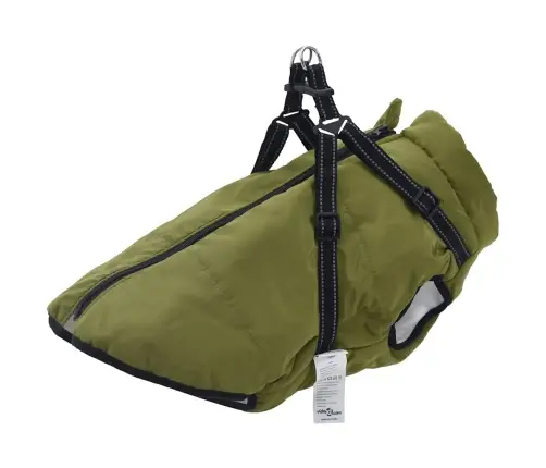 Šunų Kailis Su Diržais, Atsparus Vandeniui, Žalias, L44