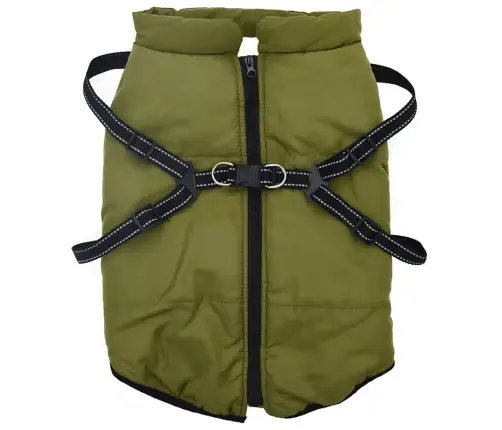 Šunų Kailis Su Diržais, Atsparus Vandeniui, Žalias, L44