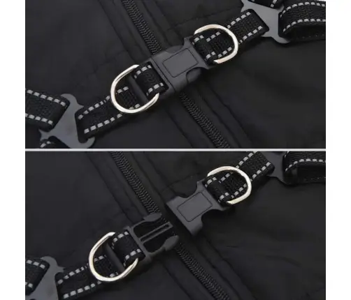 Koeramantel Rakmetega Veekindel Peegeldav, Must, L36