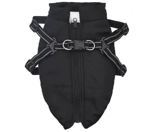 Koeramantel Rakmetega Veekindel Peegeldav, Must, L40