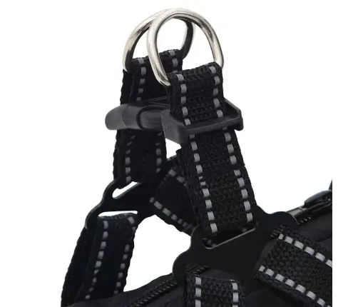 Koeramantel Rakmetega Veekindel Peegeldav, Must, L40