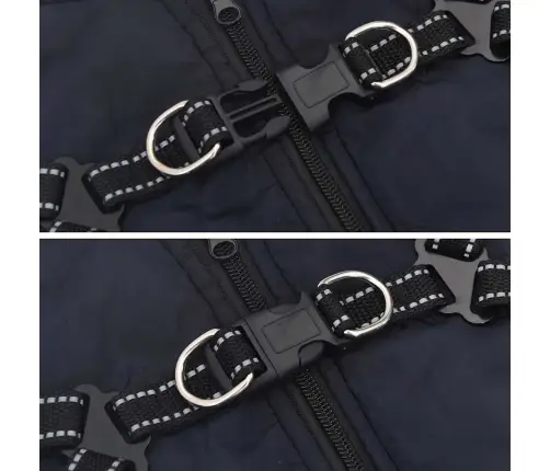 Suņu Mētelis Ar Iejūgu Ūdensnecaurlaidīgu Atstarojošu L36 Vidaxl