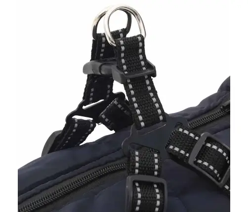 Suņu Mētelis Ar Iejūgu Ūdensnecaurlaidīgu Atstarojošu L48 Vidaxl