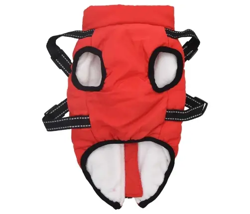 Šunų Kailis Su Diržais, Atsparus Vandeniui, Raudonas, L28