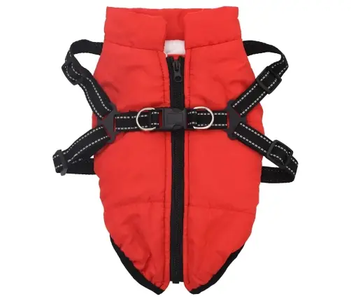 Koeramantel Rakmetega Veekindel Peegeldav, Punane, L36