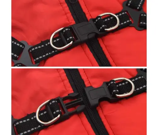 Koeramantel Rakmetega Veekindel Peegeldav, Punane, L36