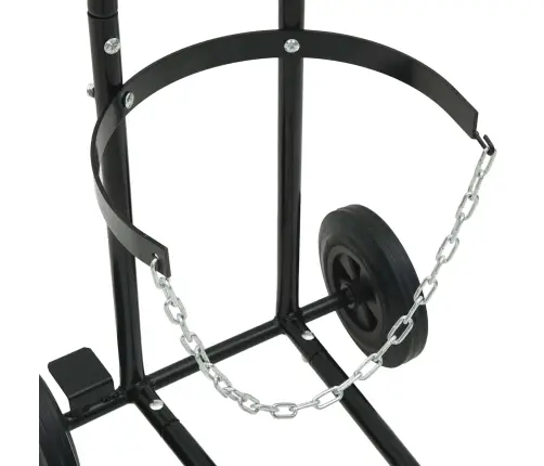 Rankinis Vežimėlis Juoda Ir Raudona 49 X 49 X 101 Cm Plienas