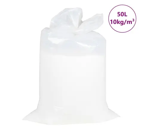 Pupiņu Maisiņu Pildījums Eps 50 L Balts 10 Kg/M³ Vidaxl