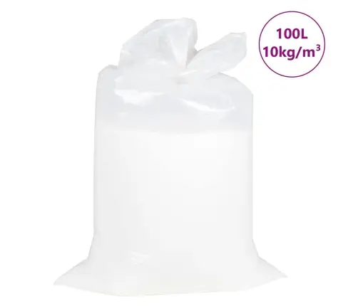 Pupiņu Maisiņu Pildījums Eps 100 L Balts 10 Kg/M³ Vidaxl