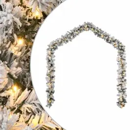 Ziemassvētku Vītne Ar Led Lampiņām, 10 M, Zaļa, Pvc Vidaxl