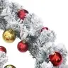Ziemassvētku Vītne Ar Nieciņiem Un Led Gaismām Zaļa 20 M Pvc Vidaxl