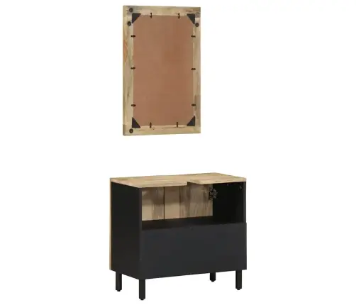 Vonios Kambario Baldų Komplektas, 2 Dalių, Mango Masyvas