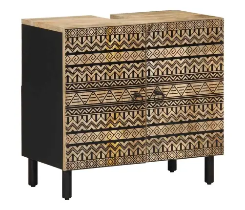 3-Osaline Vannitoamööbli Komplekt, Mangopuit