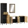 4-Daļīgs Vannasistabas Mēbeļu Komplekts, Mango Masīvkoks Vidaxl