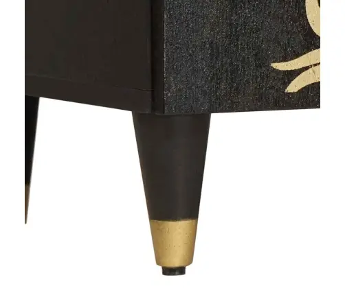 Vannitoa Kapikomplekt Sahtliga 3 Pcs Must 180 X 33 X 75 Cm