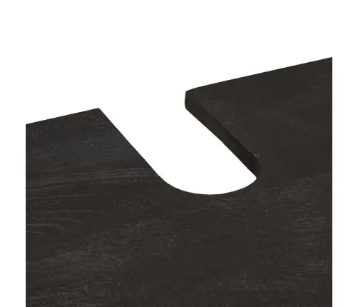 Vannitoa Kapikomplekt Sahtliga 5 Pcs Must Tugev Mango Puu