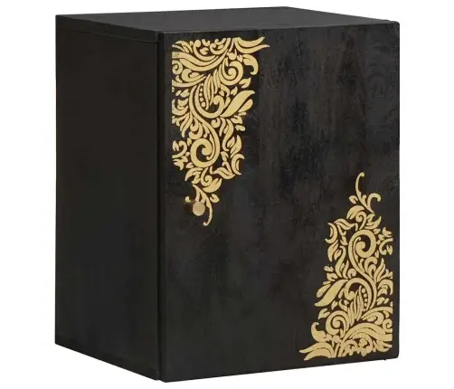 Vannitoa Kapikomplekt Sahtliga 5 Pcs Must Tugev Mango Puu