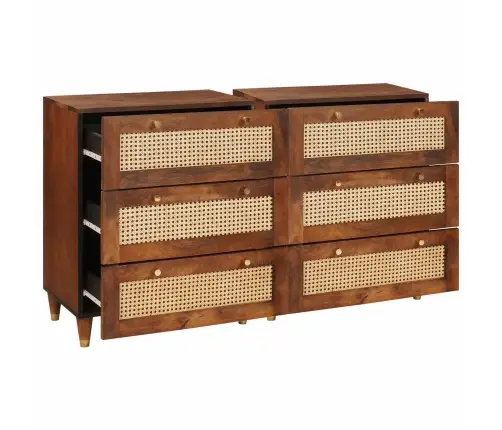 Kompakts Skapīšu Komplekts 2 Pcs Brūna 60 X 33.5 X 75 Cm Vidaxl