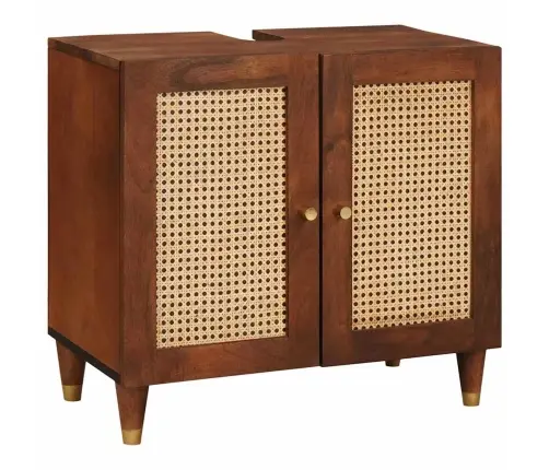 Vannas Mēbeles Ar Atvilktni 3 Pcs 38 X 33 X 160 Cm Cieta Mango Koksne