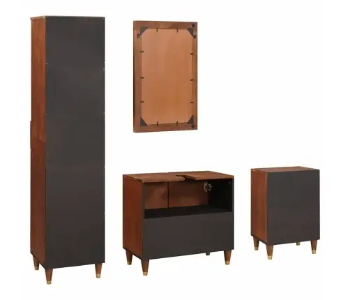 Vannas Mēbeles Ar Atvilktni Ar Durvīm 4 Pcs 38 X 33 X 160 Cm