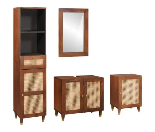 Vannas Mēbeles Ar Atvilktni Ar Durvīm 4 Pcs 38 X 33 X 160 Cm