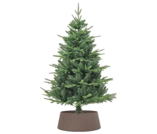 Ziemassvētku Eglītes Svārki Brūni Ø65X23 Cm Plastmasa Vidaxl