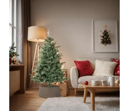 Ziemassvētku Eglītes Svārki Brūni Ø65X23 Cm Plastmasa Vidaxl