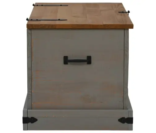 Lāde Halden Pelēka 91X48X47 Cm Masīvkoka Priede Vidaxl