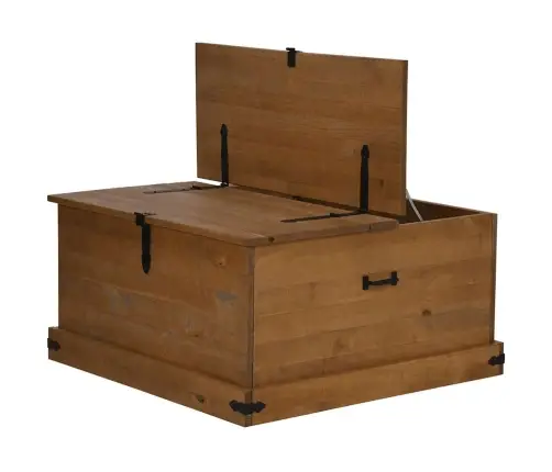 Hoiukast Halden 91X91X47 Cm Täispuidust Mänd