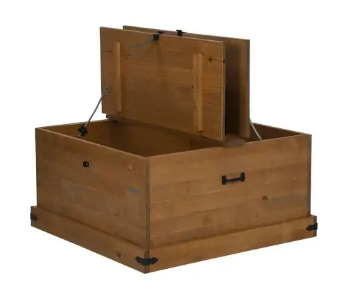 Hoiukast Halden 91X91X47 Cm Täispuidust Mänd