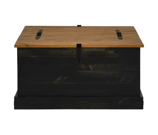 Hoiukast Halden Must 91X91X47 Cm Täispuidust Mänd