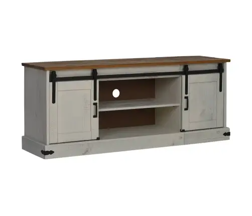 Televizoriaus Spintelė Halden 2 Stumdomos Durys Balta