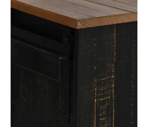 Televizoriaus Spintelė Halden 2 Stumdomos Durys Juodos