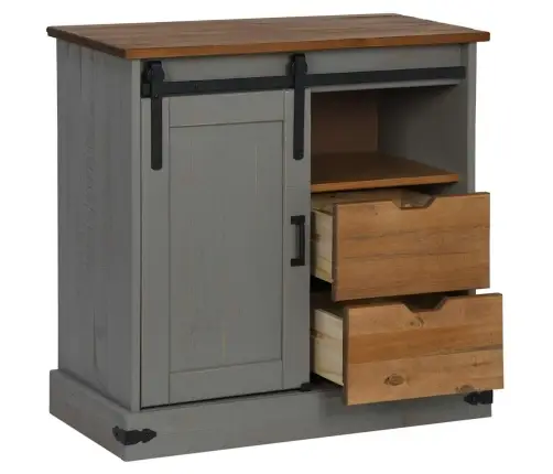 Lükanduksega Puhvetkapp Halden Hall 80X40X80 Cm Täispuit