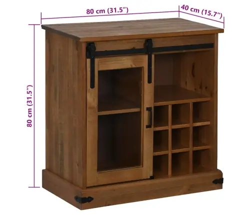 Indauja Halden Su Stumdomomis Durimis 80X40X80 Cm Medžio Masyvo