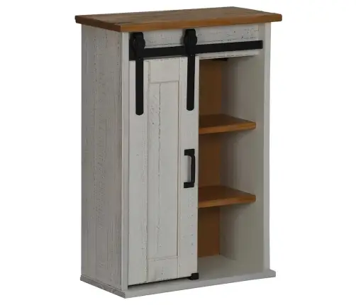 Pakabinama Spintelė Halden Su Stumdomomis Durimis Balta