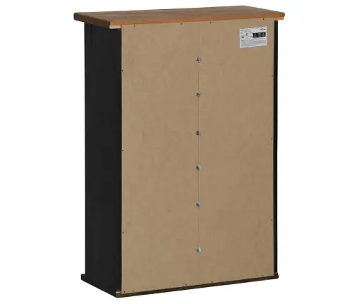 Pakabinama Spintelė Halden Su Stumdomomis Durimis Juoda