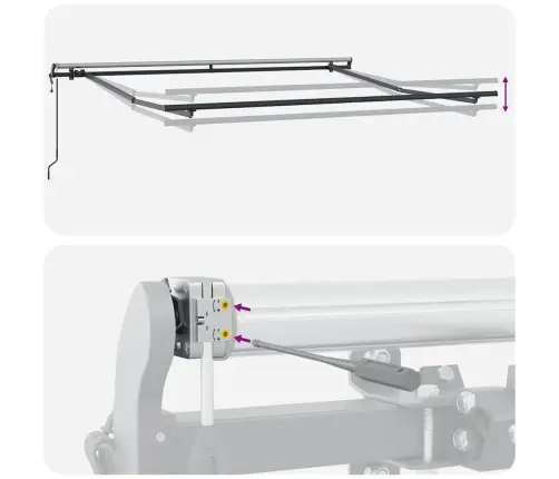 Izvelkama Markīze, 300X250 Cm, Automātiska, Vīnsarkana Vidaxl