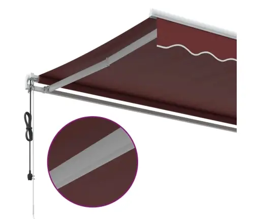 Automaatselt Sissetõmmatav Varikatus, Burgundia Punane